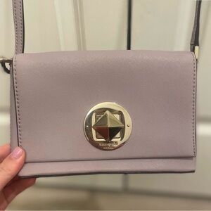 Kate Spade Lavender Crossbody Bag with Gold Accent